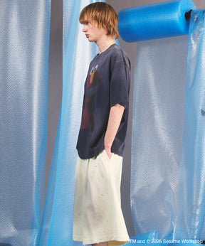 【PRE-ORDER】【MOVIE SERIES】「SESAME STREET」-Elmo - Prime-Over Crew Neck Short Sleeve T-Shirt