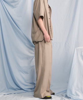 [26SS PRE-ORDER] Airy Striped Gabardine Prime-Wide Two-tuck Pants