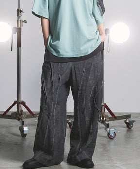 [26SS PRE-ORDER] Airy Striped Gabardine Prime-Wide Two-tuck Pants