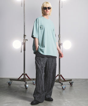 [26SS 预购] 花朵拼布 Vintage Like Prime-Over 运动拉链连帽衫