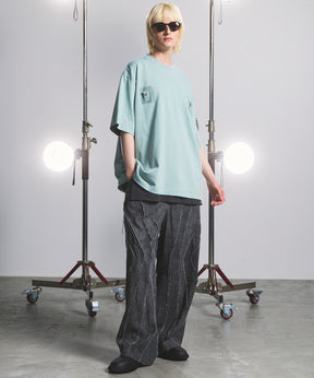 [26SS PRE-ORDER] Airy Striped Gabardine Prime-Wide Two-tuck Pants