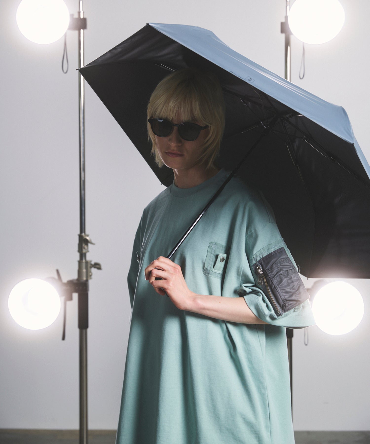 【estaa for MAISON SPECIAL】MAGICAL TECH PROTECTION Sunshade Parasol Tough W rib55cm