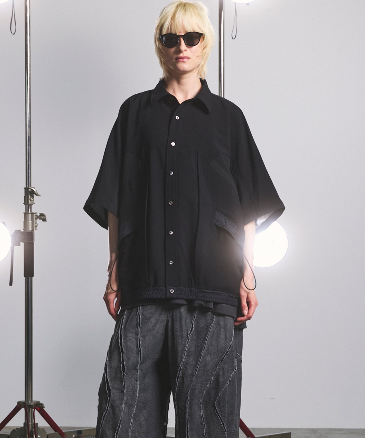 [26SS PRE-ORDER] 3D Sporty Switching Prime-Over Short-sleeved Shirt