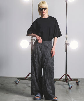 [26SS PRE-ORDER] Airy Striped Gabardine Prime-Wide Two-tuck Pants