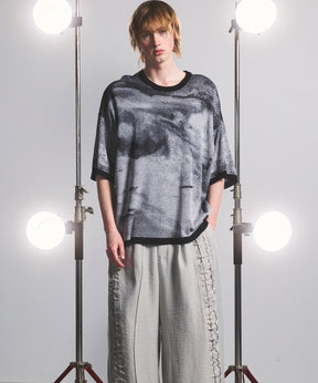 Cotton Bulky Acrylic Blend Prime-Over Gradation Dyeing Knit