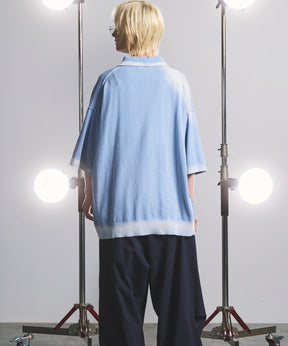 Cotton Bulky Acrylic Blend Prime-Over Gradation Dyeing Knit