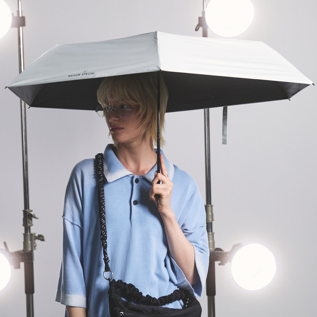 スペースマウンテン 日傘 記念品 estaa for MAISON SPECIAL】Compact Wide Sunshade Parasol 54cm