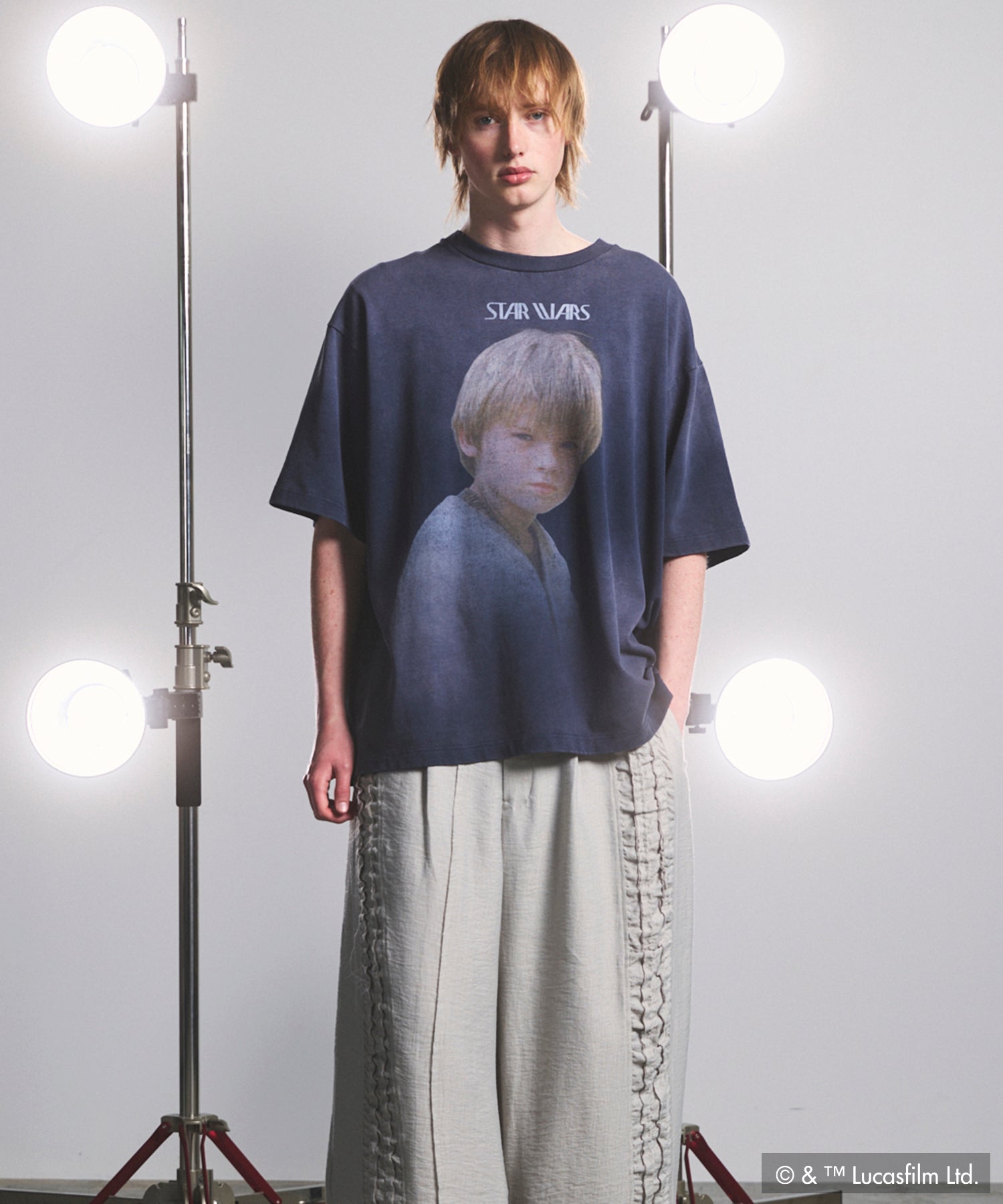 【PRE-ORDER】【MOVIE SERIES】「STAR WARS」Graphic Print Prime-Over Crew Neck T-Shirt