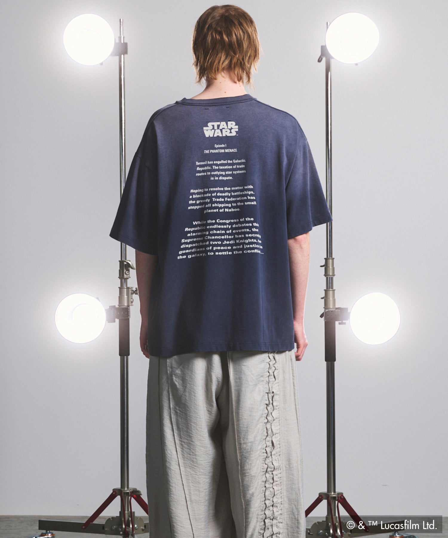 【PRE-ORDER】【MOVIE SERIES】「STAR WARS」Graphic Print Prime-Over Crew Neck T-Shirt