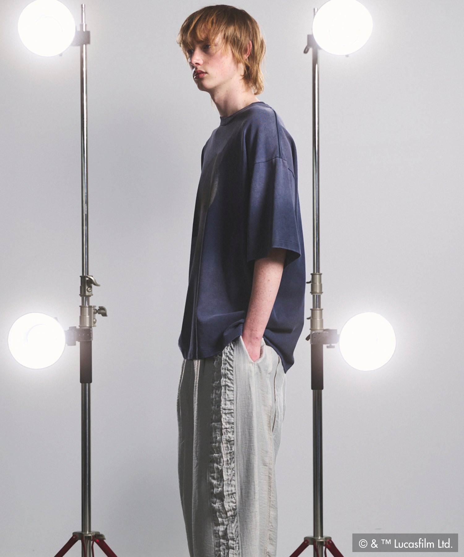 【PRE-ORDER】【MOVIE SERIES】「STAR WARS」Graphic Print Prime-Over Crew Neck T-Shirt