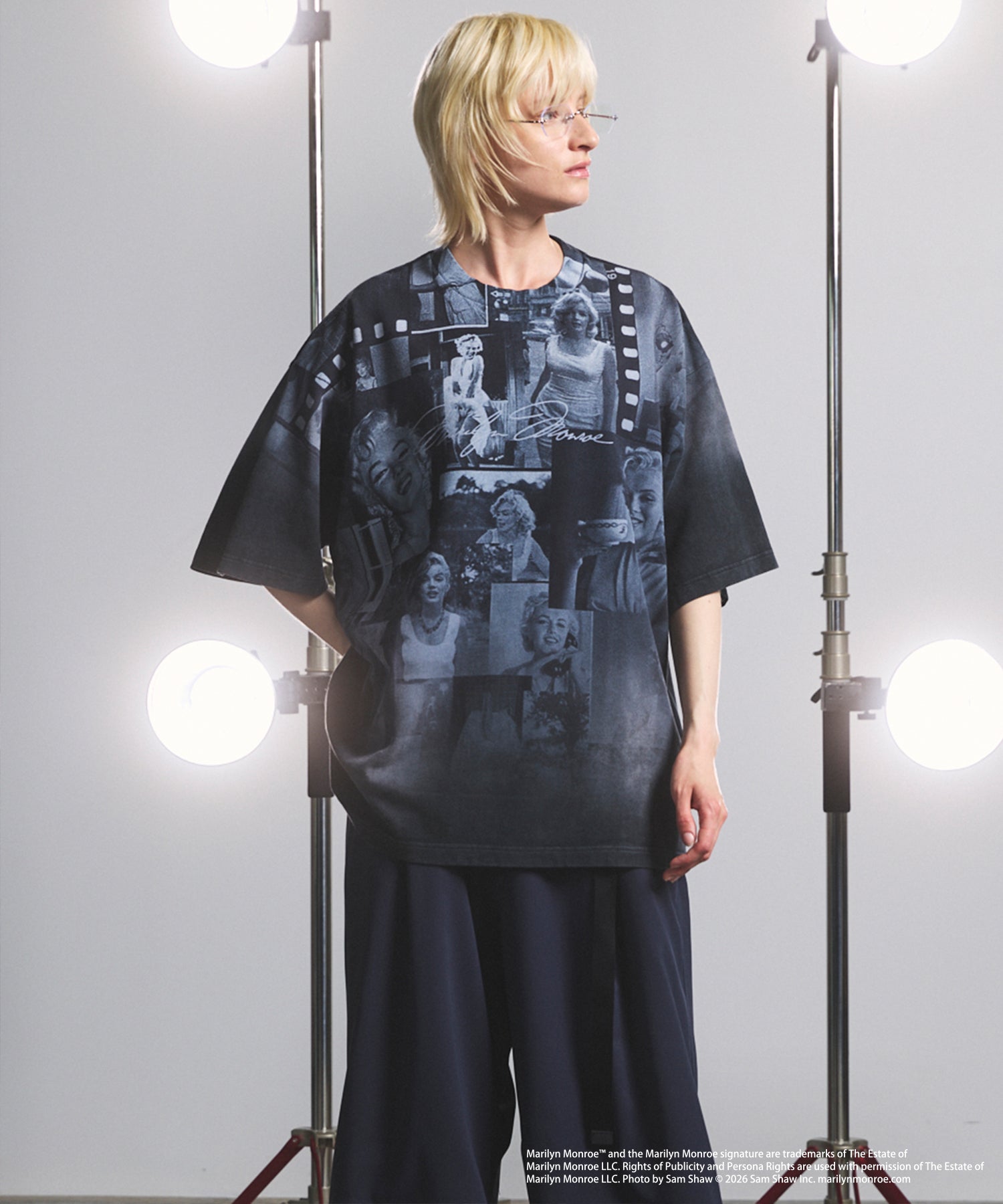 【26SS PRE-ORDER】【MOVIE SERIES】「 Marilyn Monroe」Prime-Over Crew Neck Short Sleeve T-Shirt