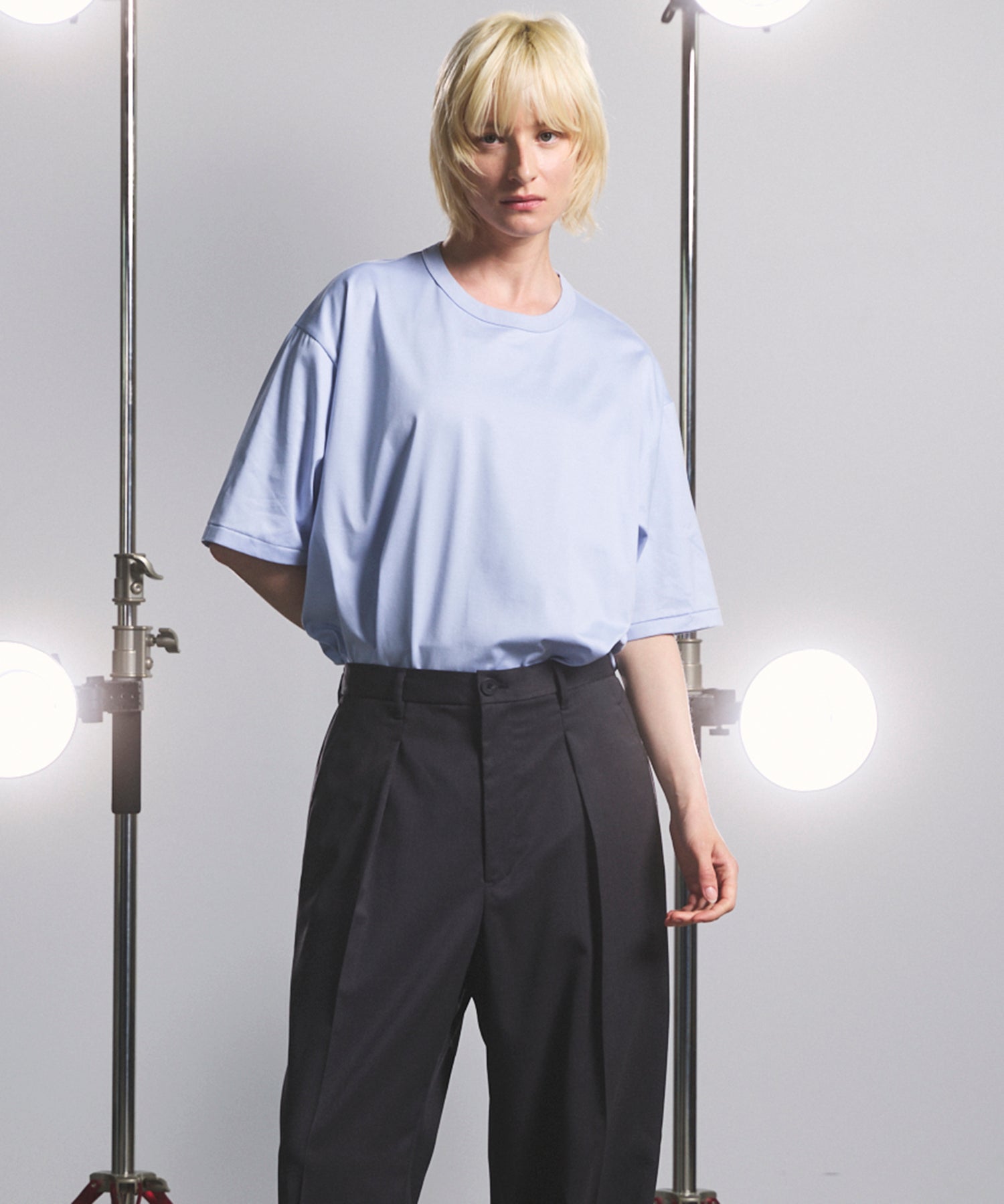 【26SS PRE-ORDER】Suvin GIZA Cotton Regular-Over Short-sleeved T-shirt