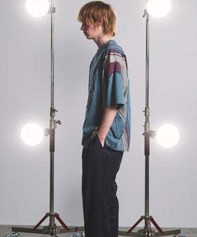 【26SS PRE-ORDER】Different Material Curve Switching Prime-Over Short-sleeved T-Shirt