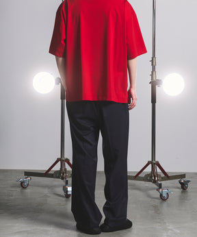 NISHIKAWA KEORI Wool Mix Gabardine Prime Wide One-Tuck Wide Pants