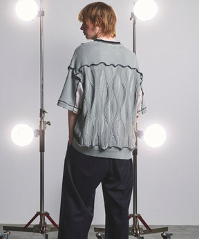 Cotton Bulky Acrylic Blend Prime-Over Gradation Dyeing Knit