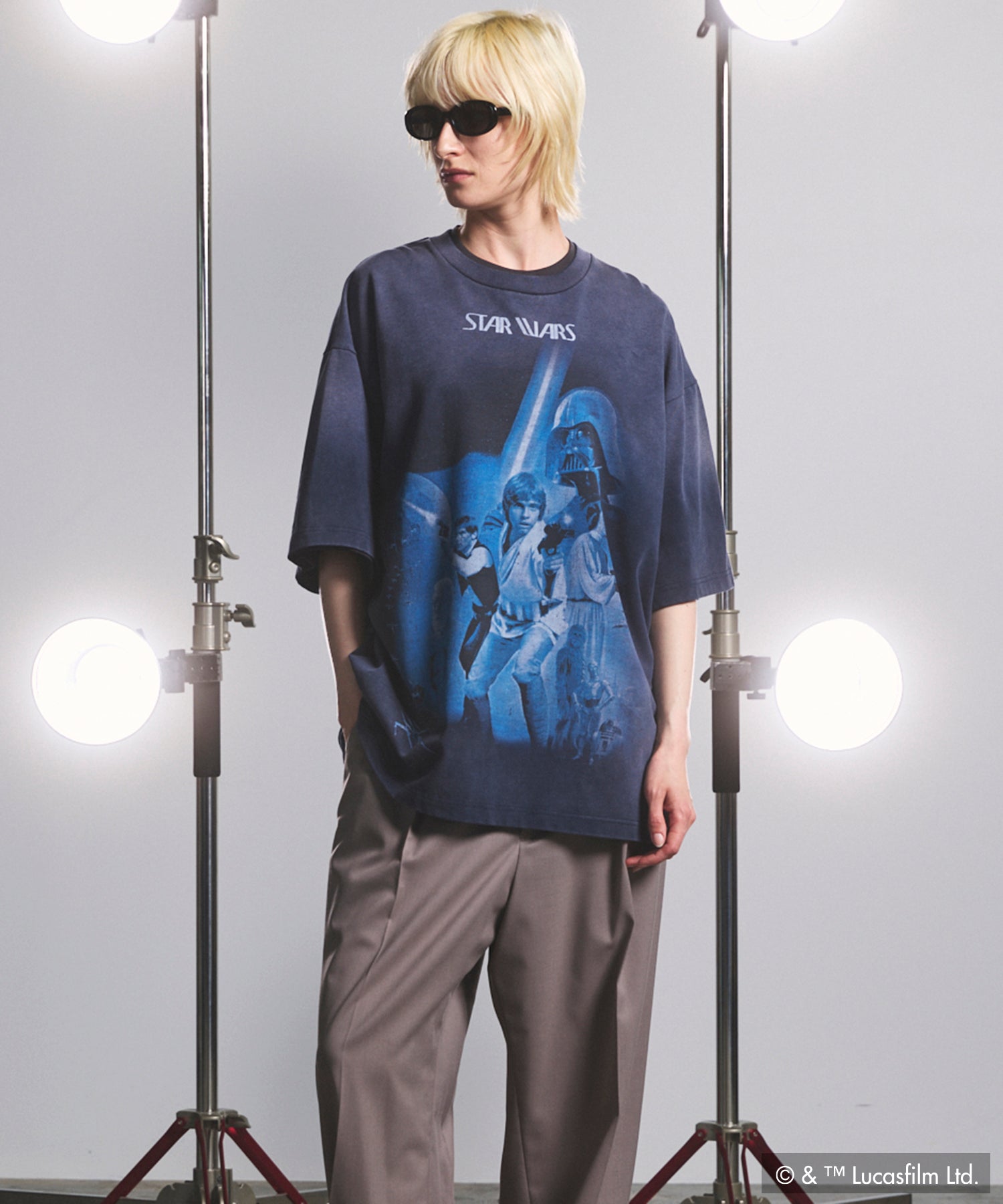 【PRE-ORDER】【MOVIE SERIES】「STAR WARS」Graphic Print Prime-Over Crew Neck T-Shirt
