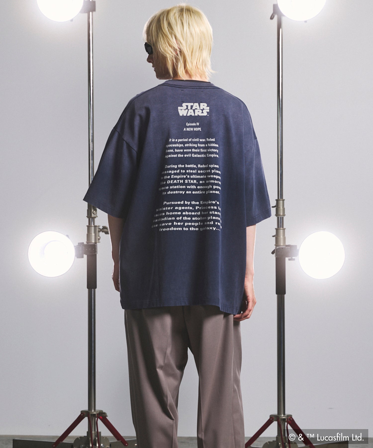 【PRE-ORDER】【MOVIE SERIES】「STAR WARS」Graphic Print Prime-Over Crew Neck T-Shirt