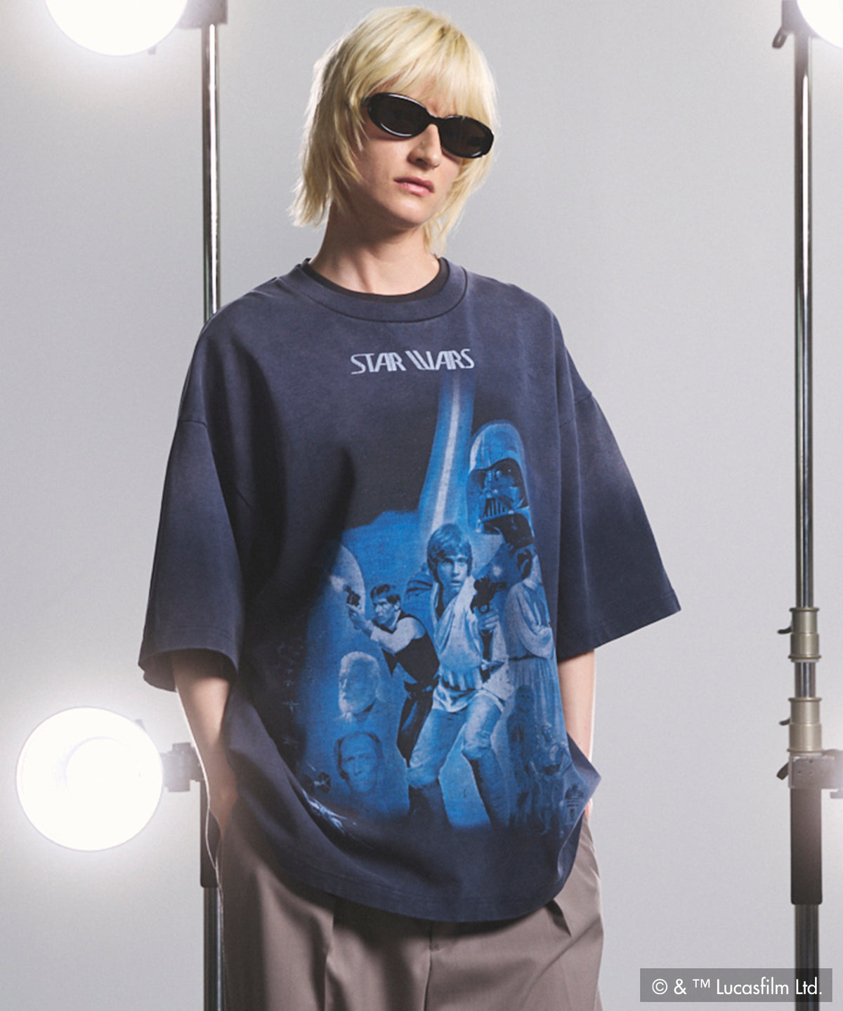 【26SS PRE-ORDER】【MOVIE SERIES】「STAR WARS」Graphic Print Prime-Over Crew Neck T-Shirt
