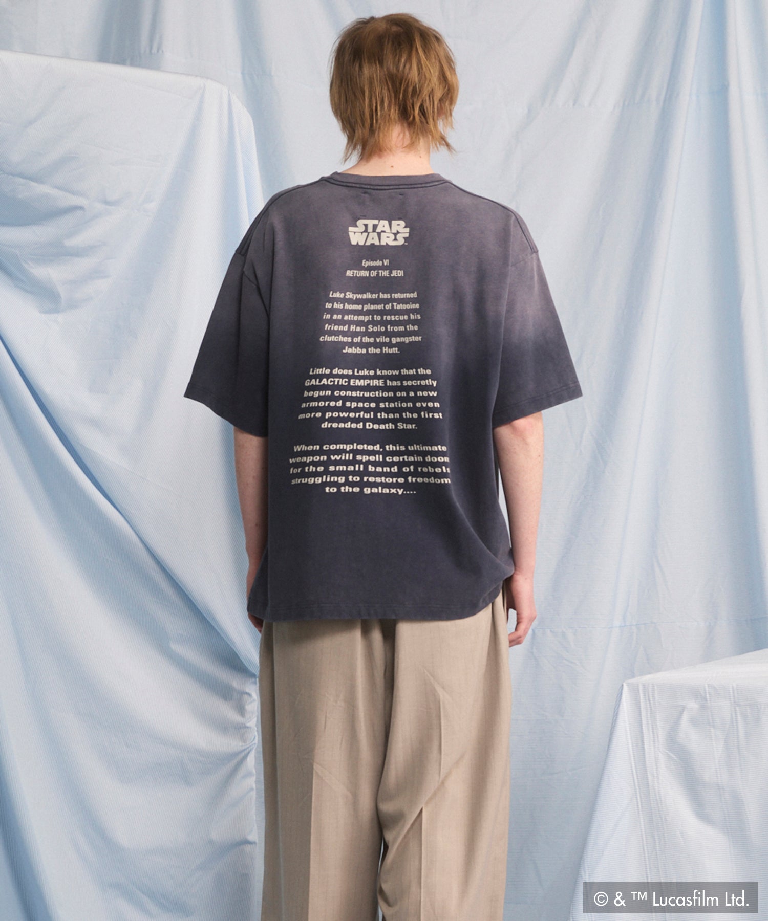 【PRE-ORDER】【MOVIE SERIES】「STAR WARS」Graphic Print Prime-Over Crew Neck T-Shirt