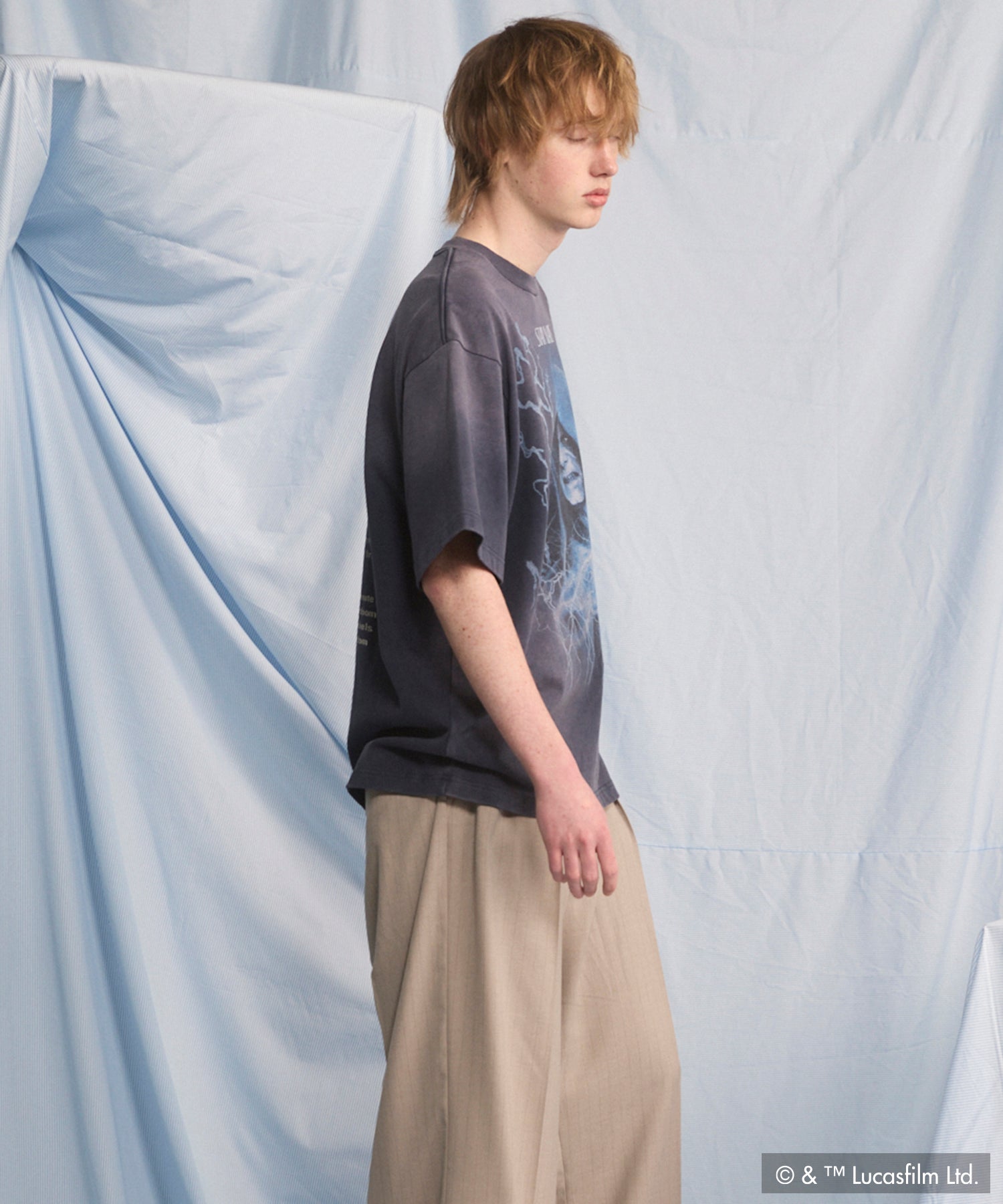 【PRE-ORDER】【MOVIE SERIES】「STAR WARS」Graphic Print Prime-Over Crew Neck T-Shirt