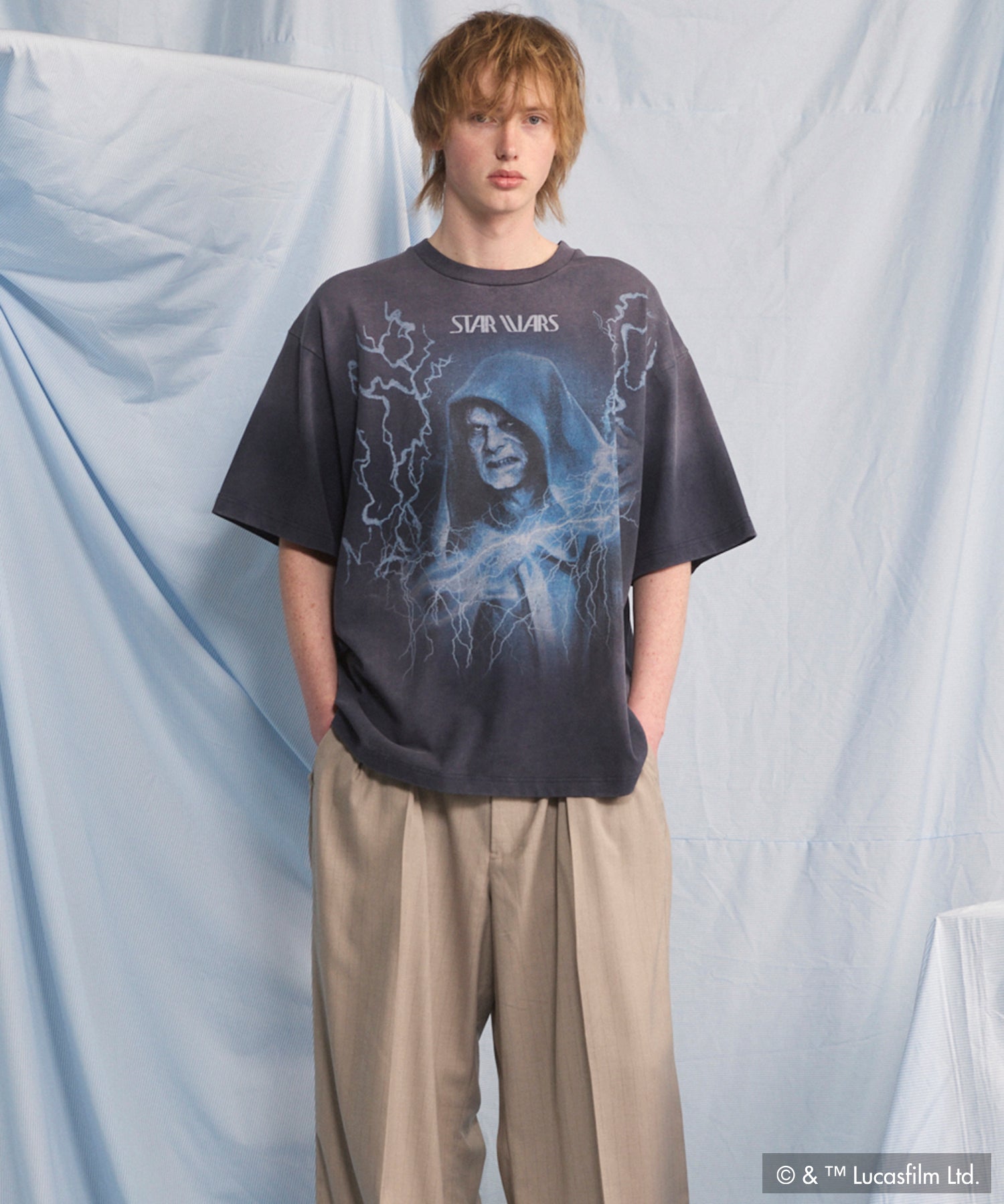 【PRE-ORDER】【MOVIE SERIES】「STAR WARS」Graphic Print Prime-Over Crew Neck T-Shirt