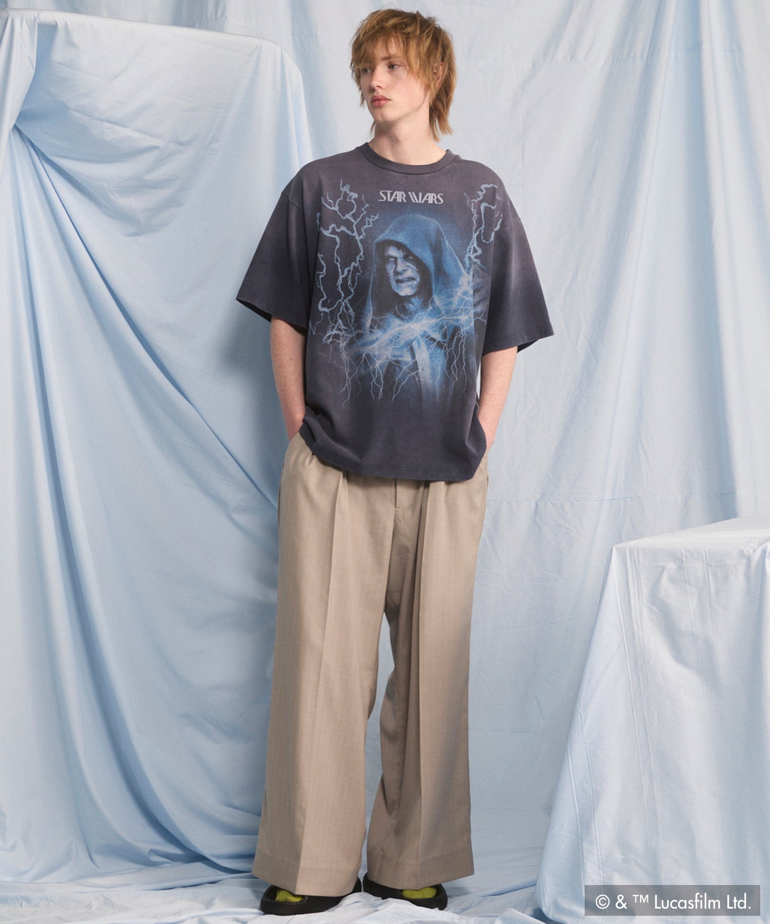 【PRE-ORDER】【MOVIE SERIES】「STAR WARS」Graphic Print Prime-Over Crew Neck T-Shirt