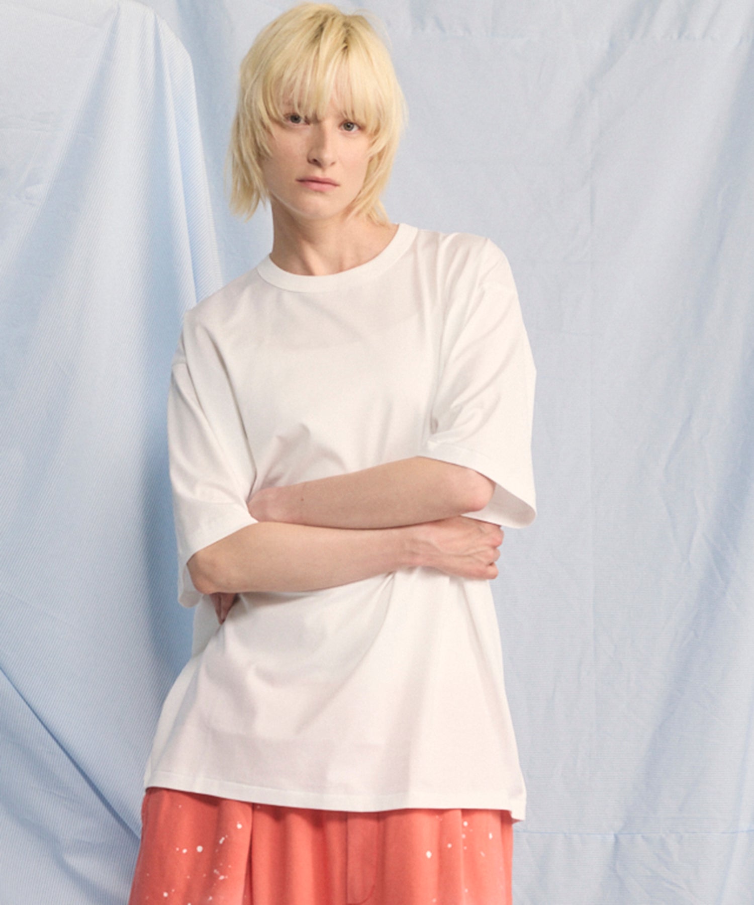 【26SS PRE-ORDER】Suvin GIZA Cotton Regular-Over Short-sleeved T-shirt