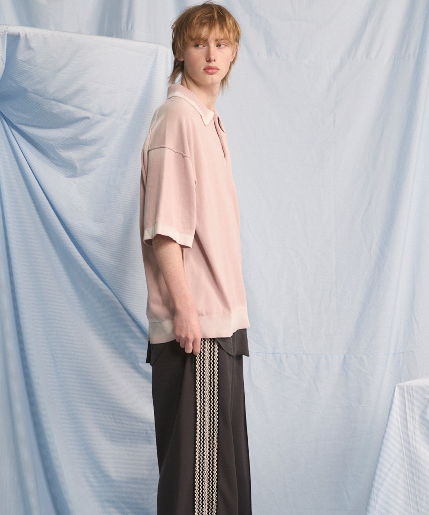Cotton Bulky Acrylic Blend Prime-Over Gradation Dyeing Knit