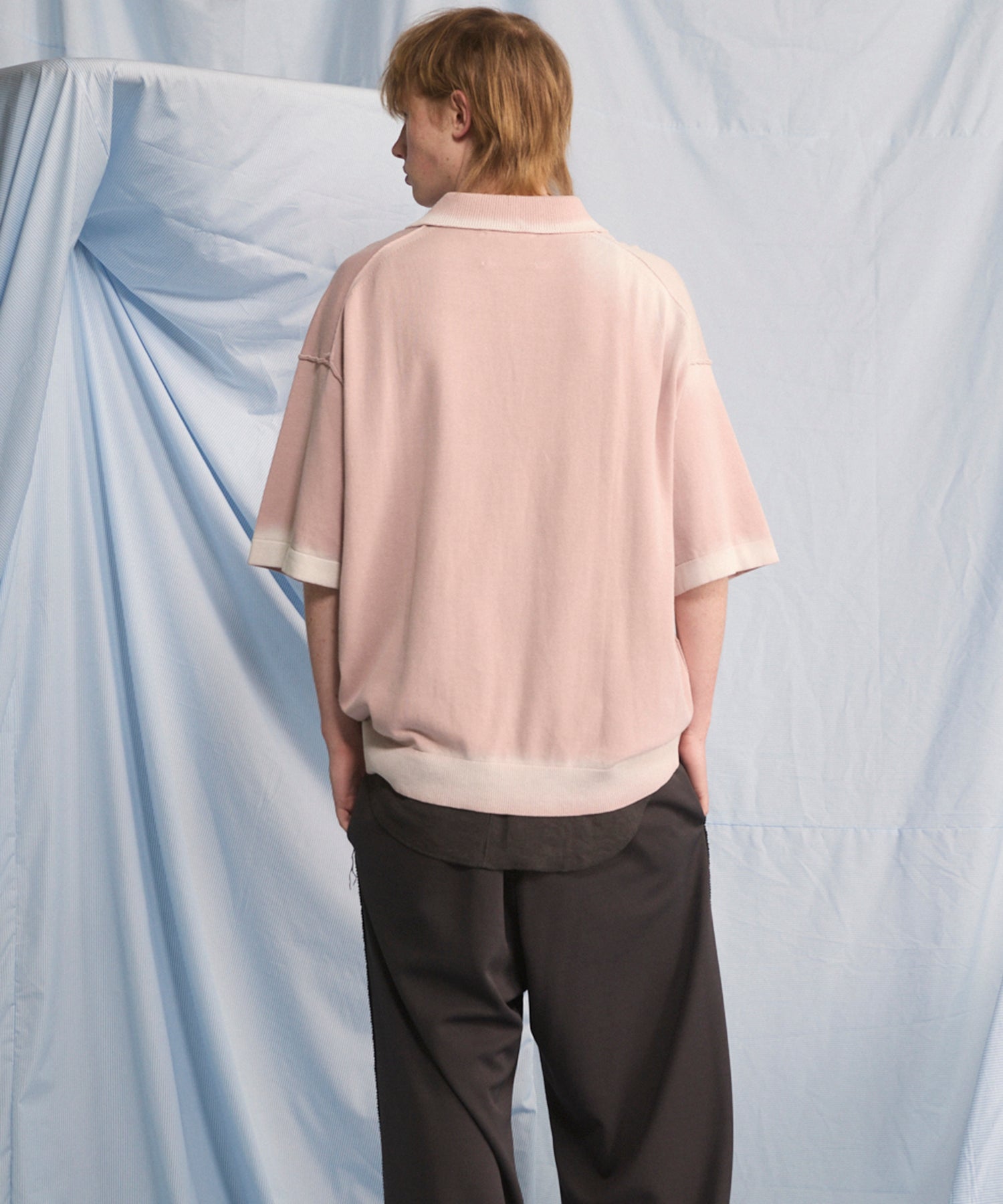 Cotton Bulky Acrylic Blend Prime-Over Gradation Dyeing Knit
