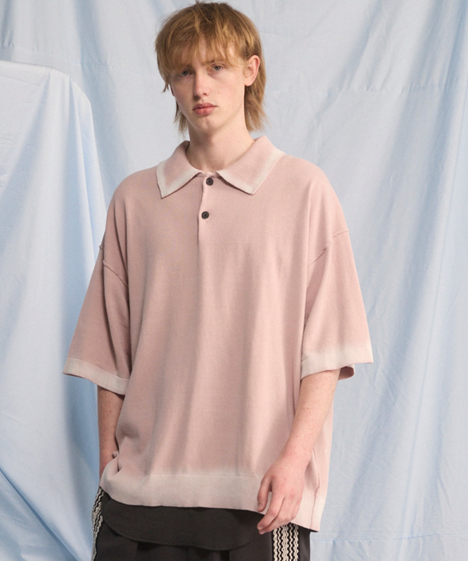 Cotton Bulky Acrylic Blend Prime-Over Gradation Dyeing Knit