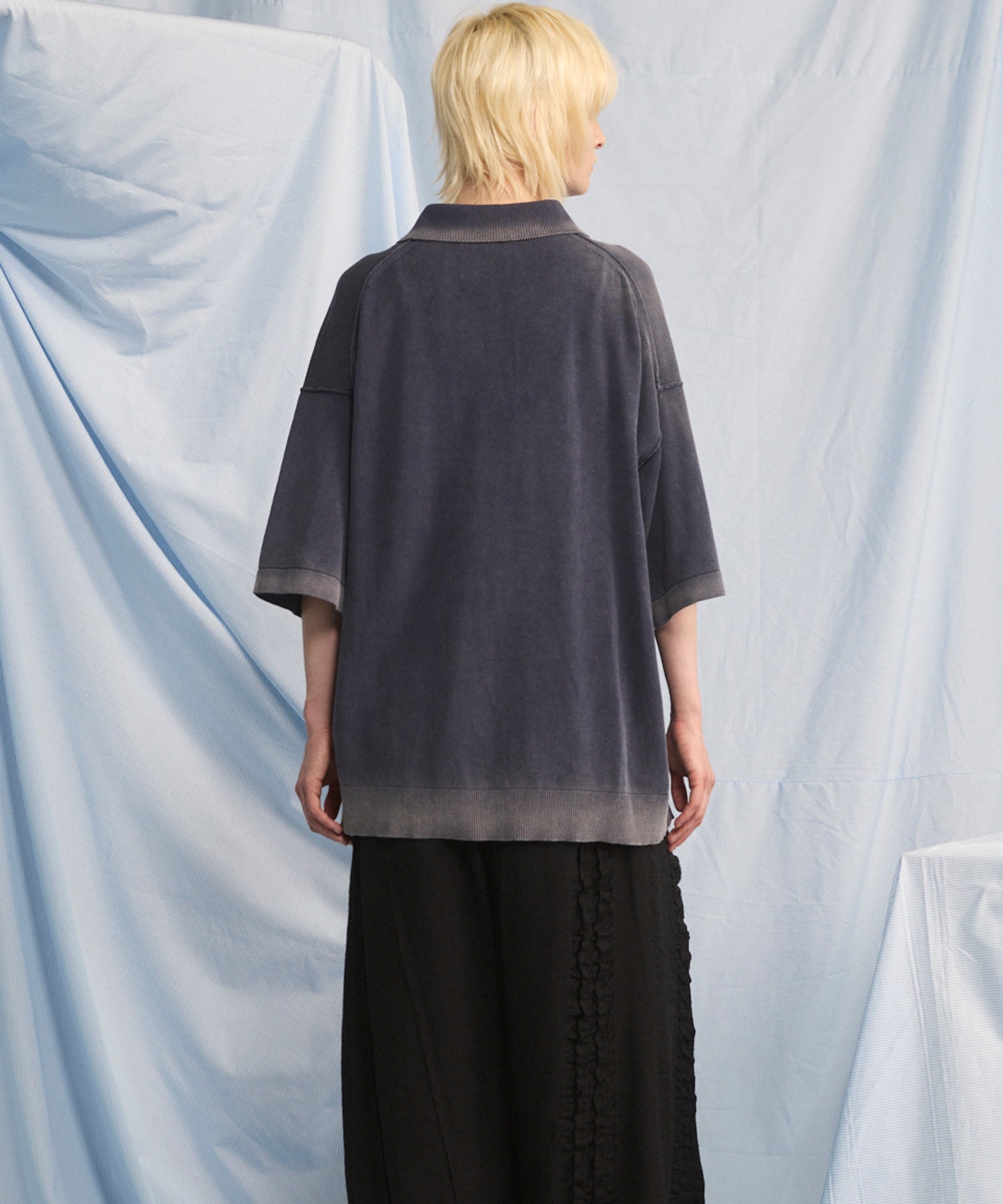 Cotton Bulky Acrylic Blend Prime-Over Gradation Dyeing Knit