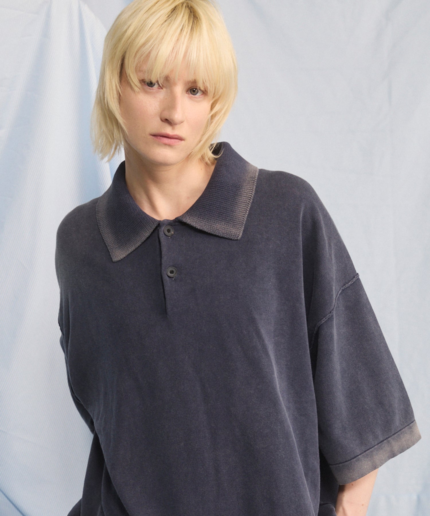 Cotton Bulky Acrylic Blend Prime-Over Gradation Dyeing Knit