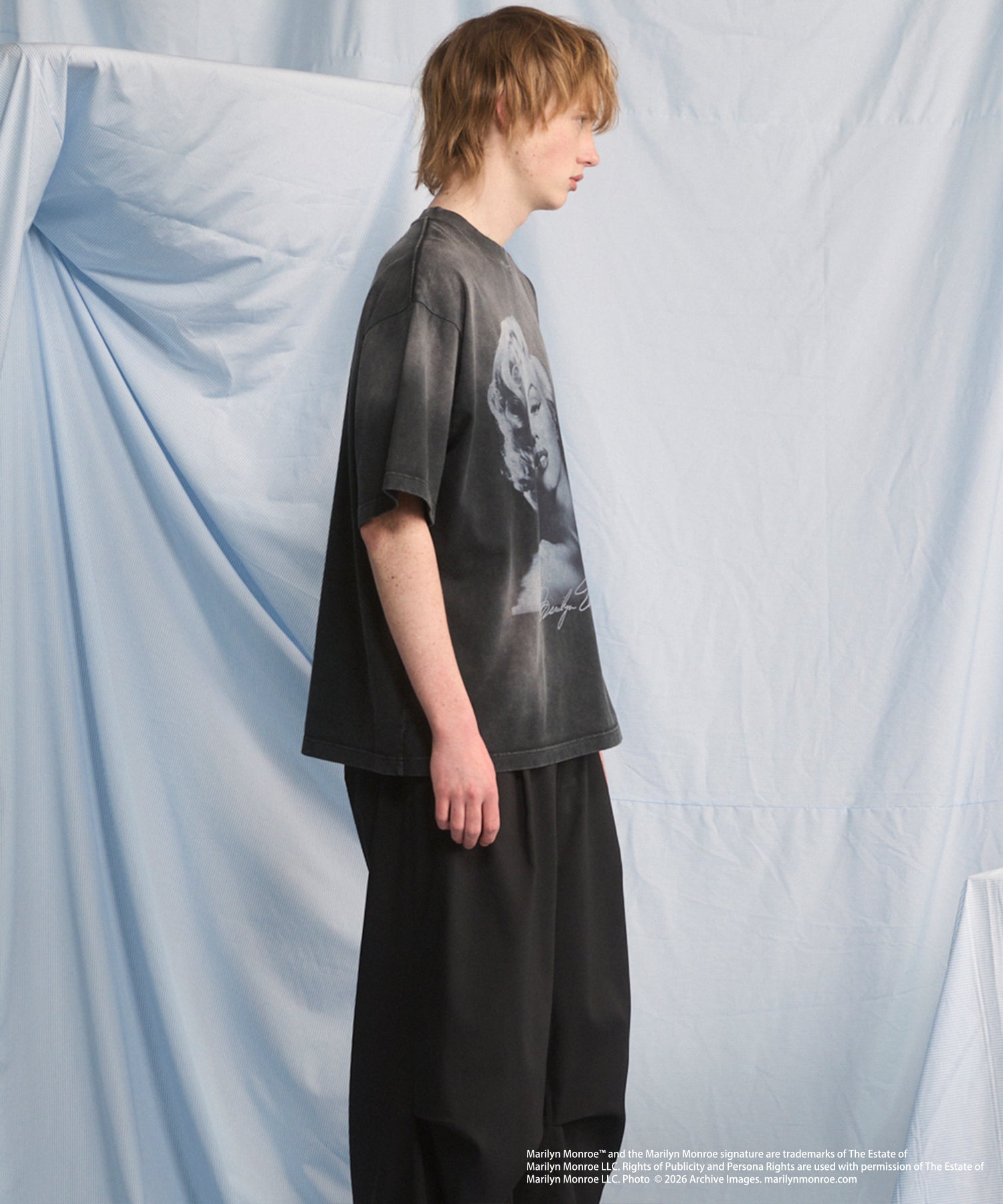 【26SS PRE-ORDER】【MOVIE SERIES】「 Marilyn Monroe」Prime-Over Crew Neck Short Sleeve T-Shirt