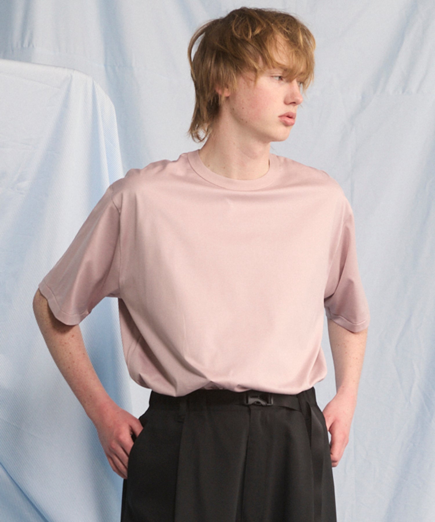 【26SS PRE-ORDER】Suvin GIZA Cotton Regular-Over Short-sleeved T-shirt