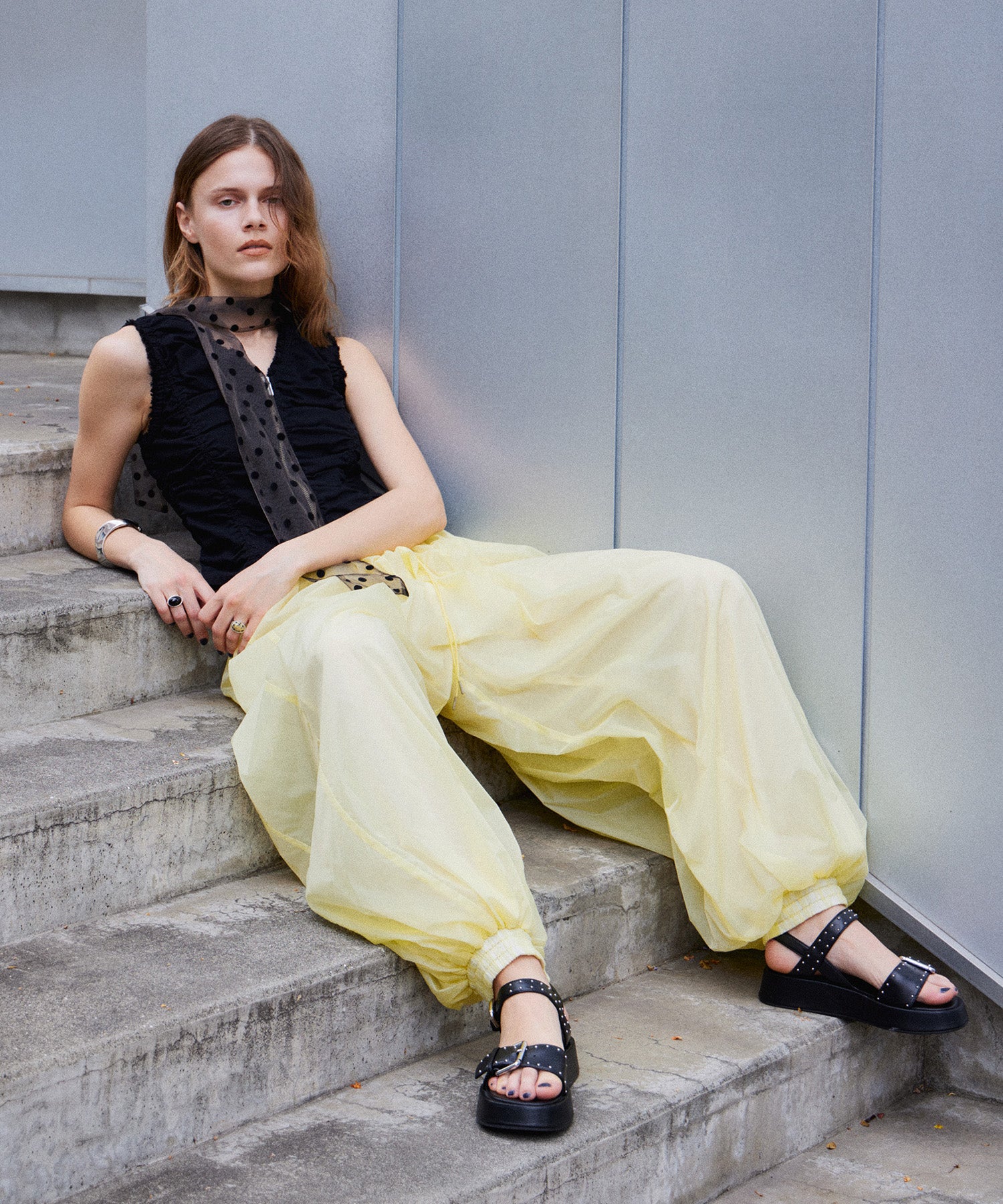 【2026Summer PRE-ORDER】Sheer Nylon Balloon Pants