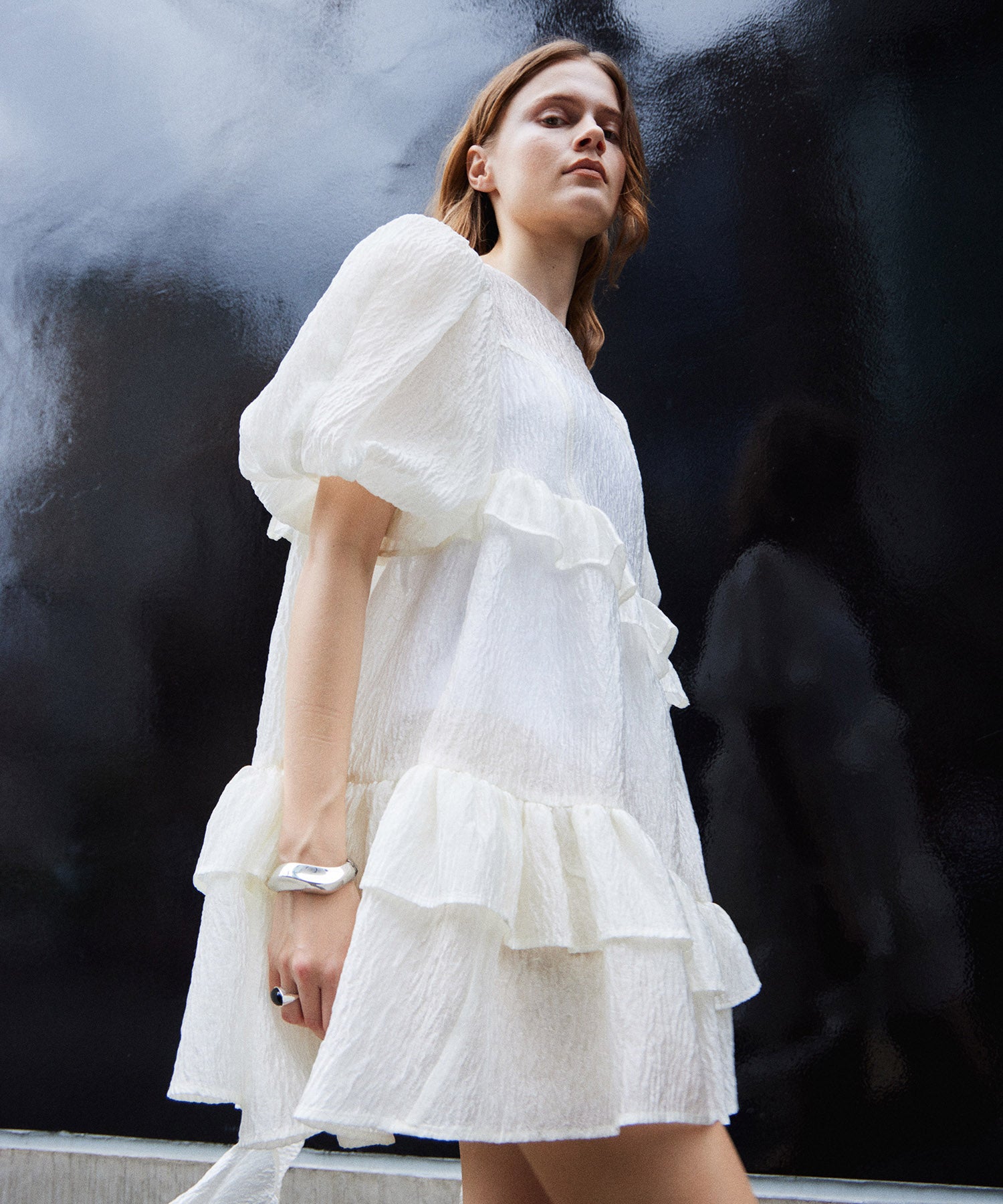 [2026Summer PRE-ORDER] Multi-fabric Sheer Tunic
