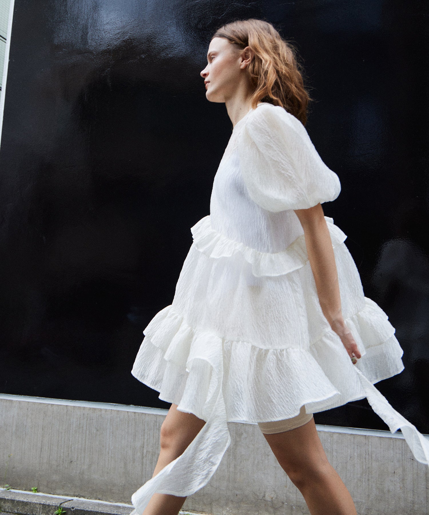 [2026Summer PRE-ORDER] Multi-fabric Sheer Tunic