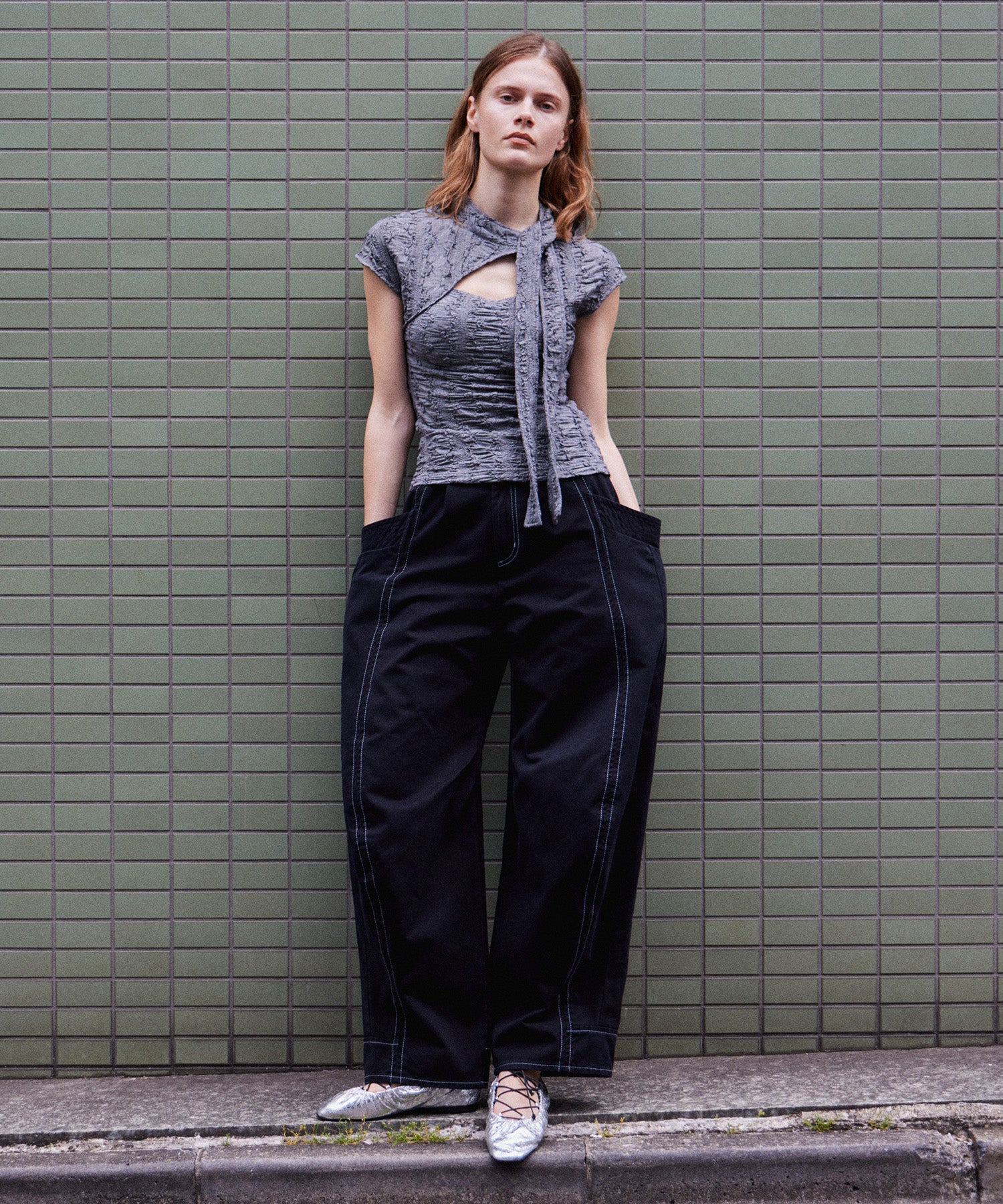 【2026Summer PRE-ORDER】out Bow Tie Bolero Layered Top