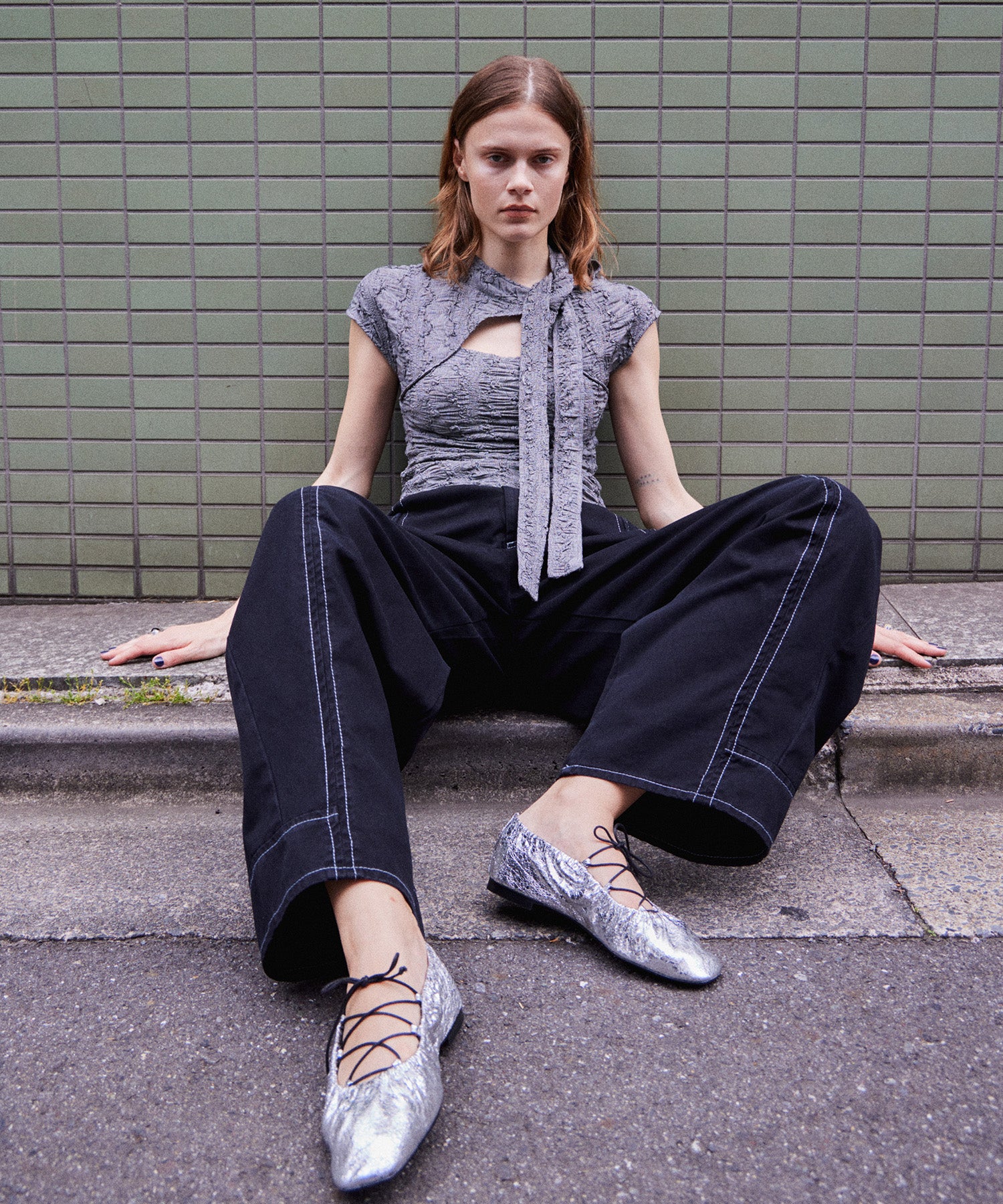 【2026Summer PRE-ORDER】out Bow Tie Bolero Layered Top