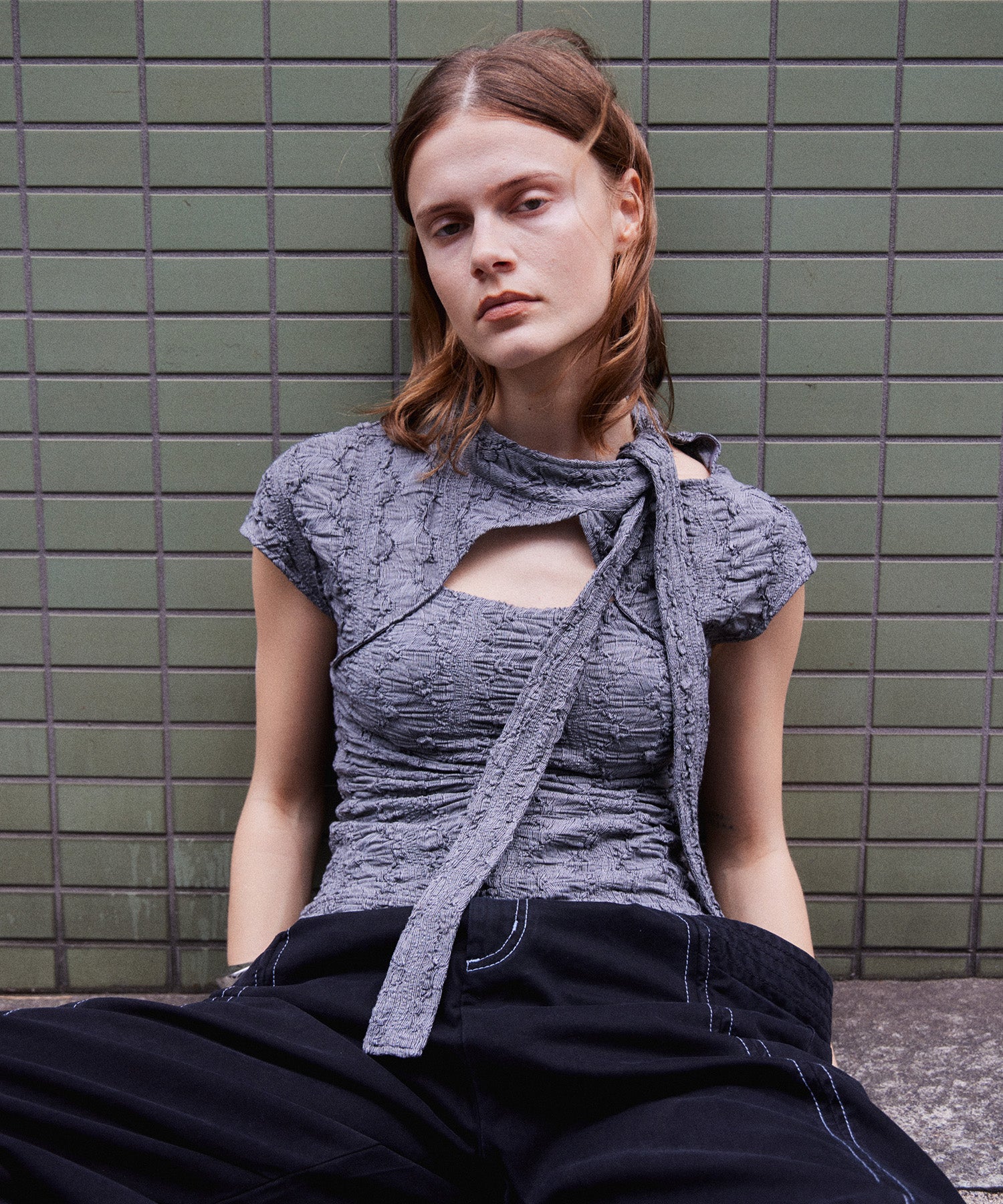 【2026Summer PRE-ORDER】out Bow Tie Bolero Layered Top