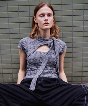 【2026Summer PRE-ORDER】out Bow Tie Bolero Layered Top