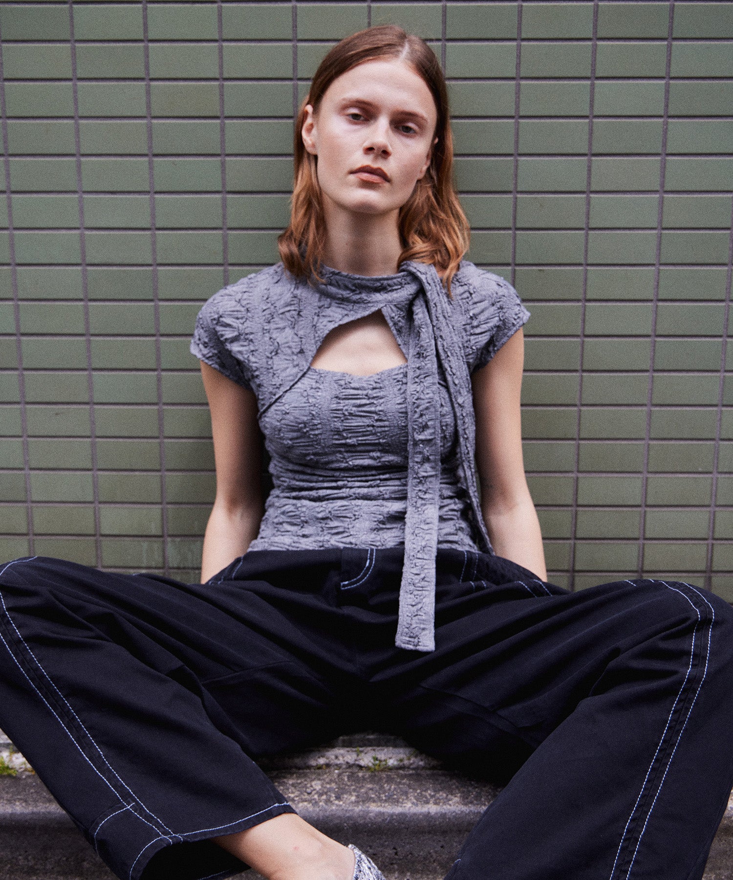 【2026Summer PRE-ORDER】out Bow Tie Bolero Layered Top
