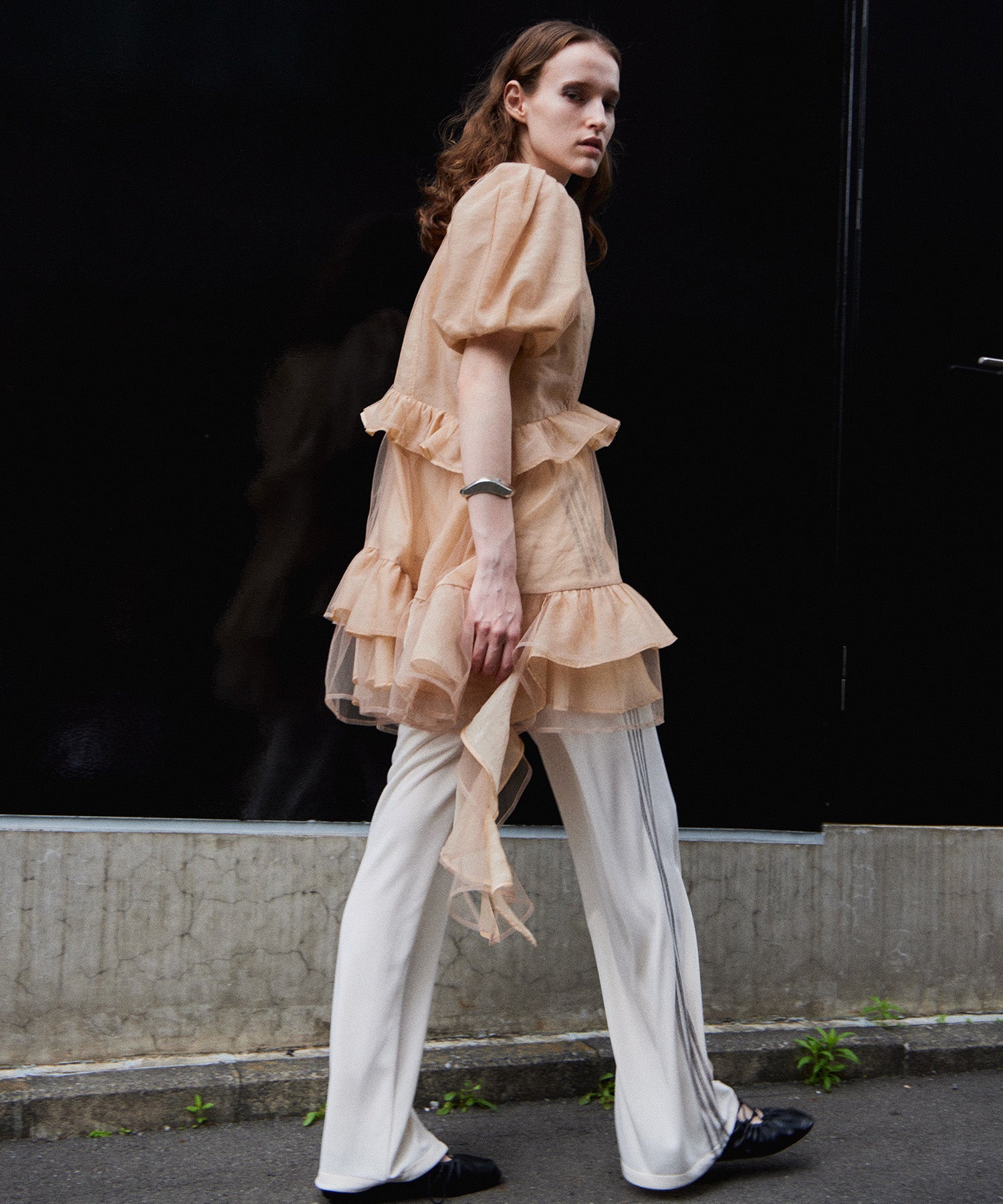 [2026Summer PRE-ORDER] Multi-fabric Sheer Tunic