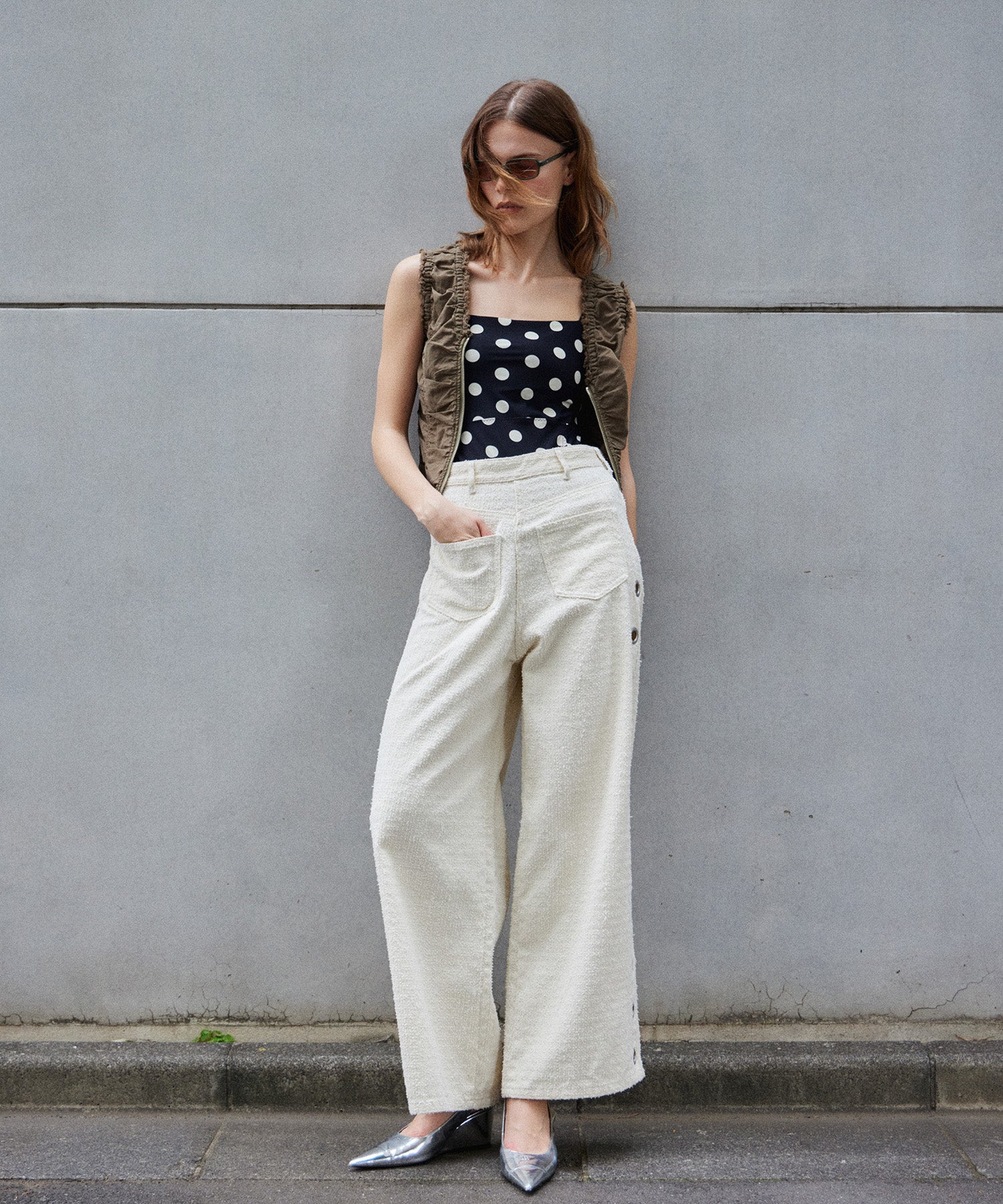 【2026Summer PRE-ORDER】Needle Punch Eyelet Denim