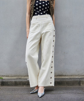 【2026Summer PRE-ORDER】Needle Punch Eyelet Denim