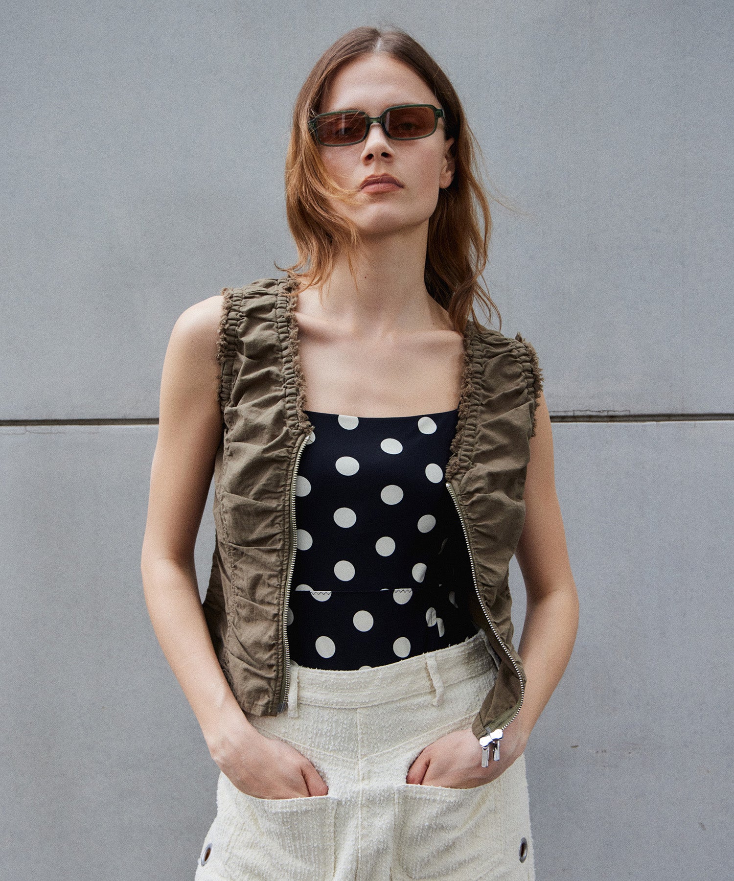 [2026Summer PRE-ORDER] Military Gathered TOPs