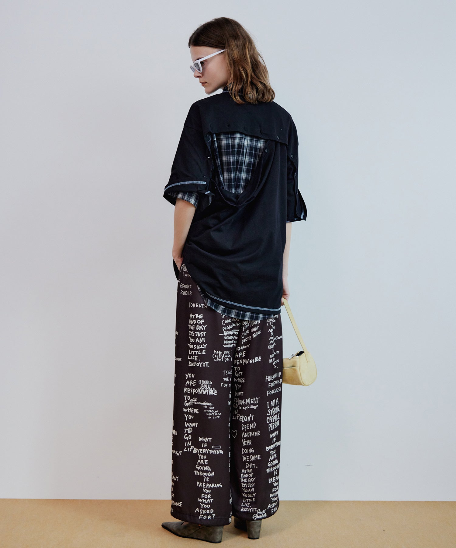 Multi-Way Color Stitch Over T-Shirt