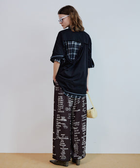 Multi-Way Color Stitch Over T-Shirt