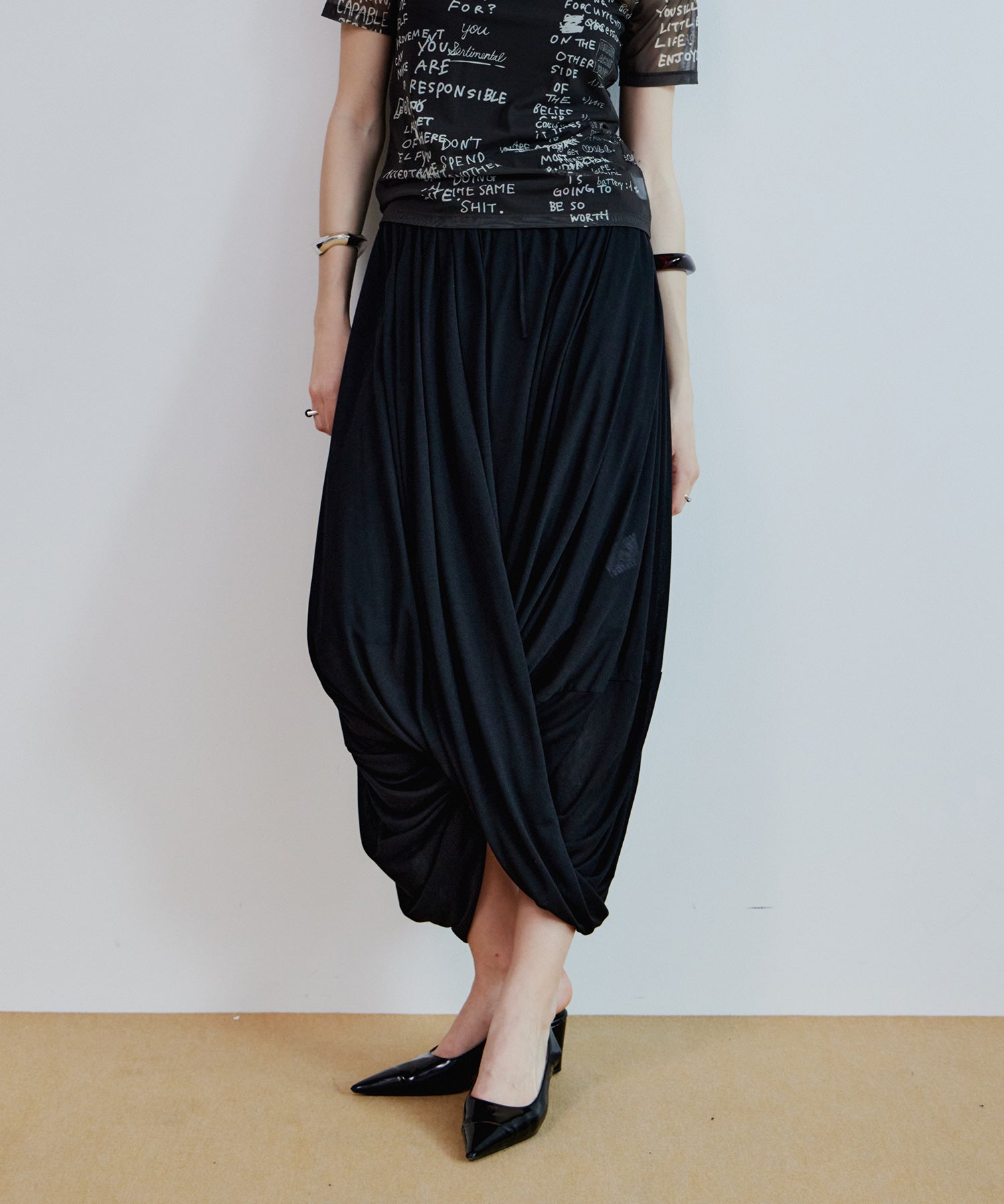 【2026Summer PRE-ORDER】2way Drape Skirt