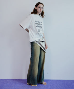High Blast Over-Dyed Denim Pants